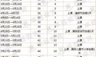 广东省中小学校历2020-2021